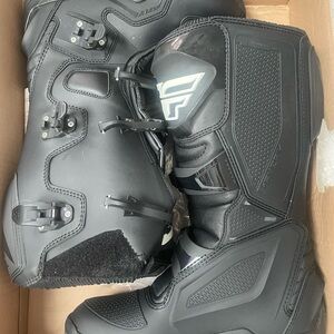Black Motocross Boots